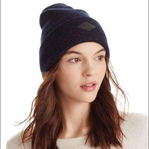 Rag & Bone Navy Glitter Beanie - LIKE NEW - worn once -